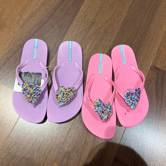 Ipanema Other - New Girls ipanema pink and purple flip flops girls size 2